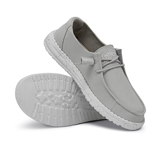 Image of HEYDUDE Women's Wendy Slub Canvas | Women's Shoes | Women's Slip On Shoes | Comfortable & Light-Weight