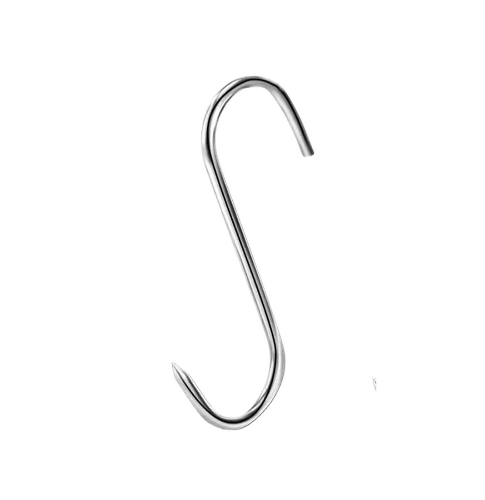 50 ganchos de acero inoxidable for colgar carne, for ahumadores, carniceros, barbacoas, cerdo, salchichas, tocino, jamones, pato, pavo, asado curado para Procesamiento de Carne(15cm)