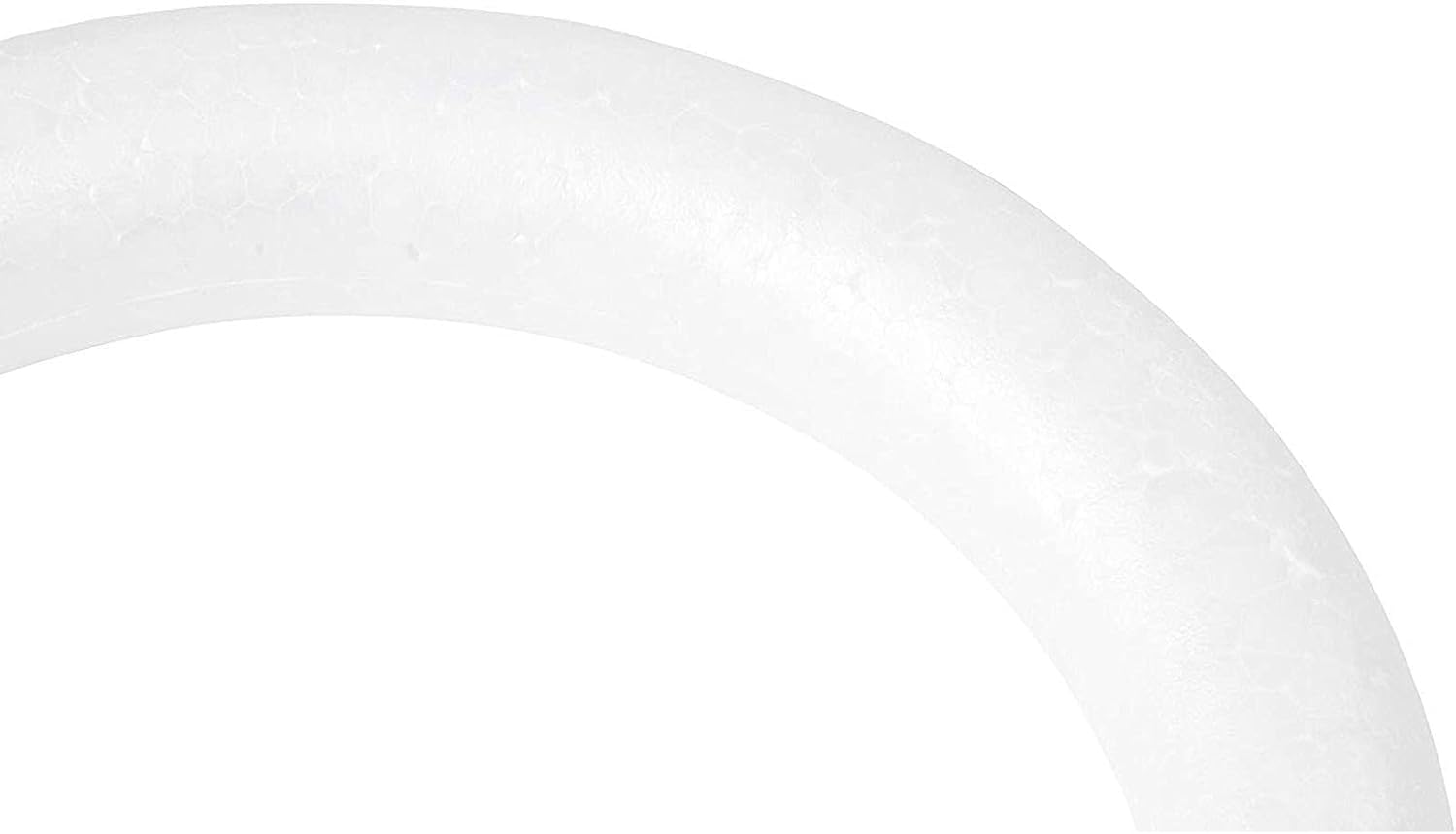 Juvale 8 Inch Foam Wreath Forms for DIY Crafts, Polystyrene Rings for Art Projects, Florists, Weddings, Home Decor (6 Pack)