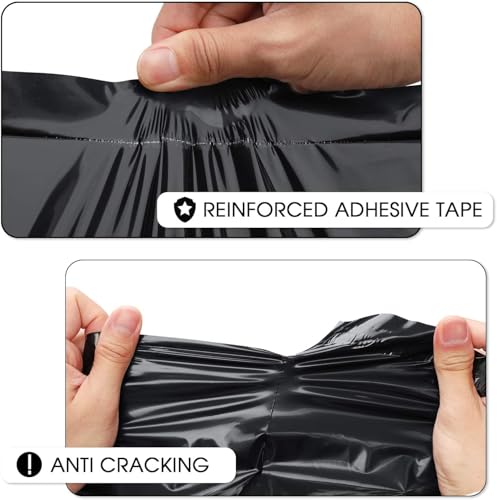 Image of Metronic Large Poly Mailers 19x24 1000PCS Black, Bulk Shipping Bags Envelopes Mailers with Self Adhesive Waterproof and Tear-Proof Postal Bags for Small Business Shipping Mailing