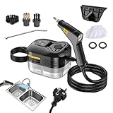 Handgehaltener Dampfreiniger - 2500 W, Tragbar, Hohe Temperatur - Haushaltsdampfreiniger Für Fahrzeugaufbereitung - Für Bodenfliesen, Polster, Sofa, Teppich, Möbel, Fenster, Auto-Detailreinigung