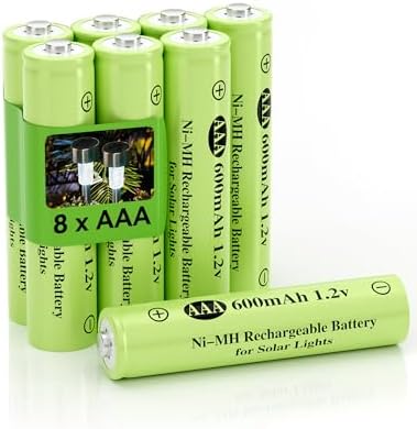 BOLIFIER Solar Lights Battery AAA 1.2V 600Ah Ni-H Tripe A Solar - View #7