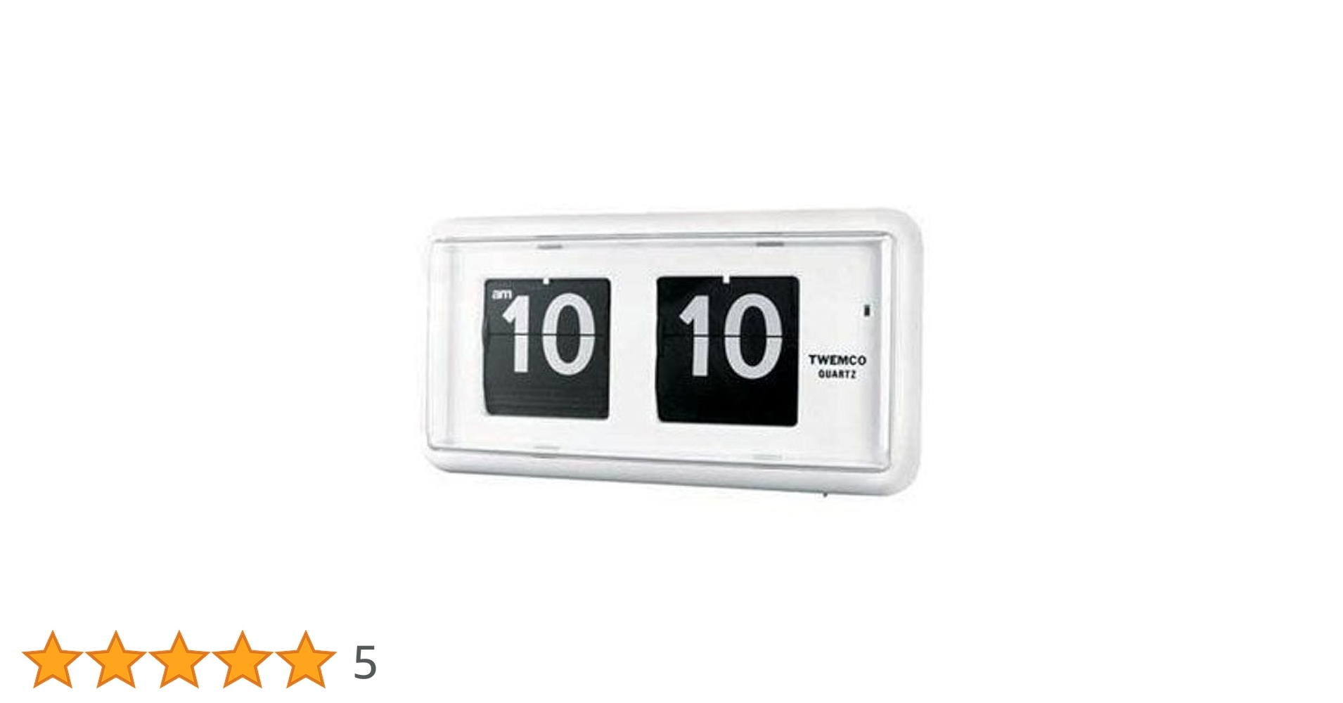 ★動作品★TWEMCO トゥエンコ パタパタ時計QT-30 白 トゥエンコ パタパタ時計 フリップクロック 置き時計 ホワイト