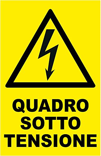 NEW CARTELLO SEGNALETICO - QUADRO SOTTO TENSIONE