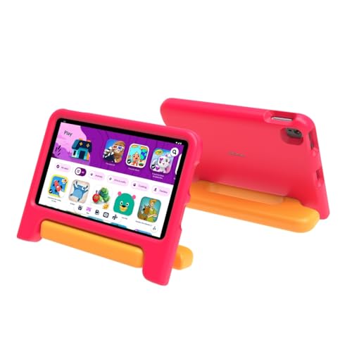 Nokia T10 Kids Cover con asa soporte anticaídas resistente en naranja 7