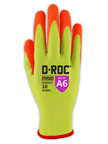 Image of MAGID D-ROC AeroDex ANSI A6 VersaTek Grip Coated Work Glove, 144 Pairs, Size 12 /3XL (GPD683)