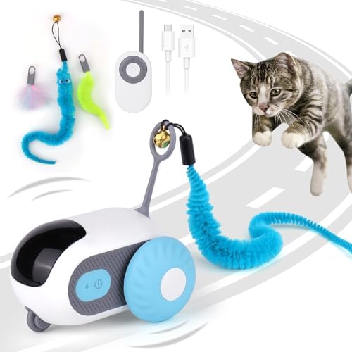 Mity rain Remote Control Cat Toy, Smart Cat Toy Car, rc