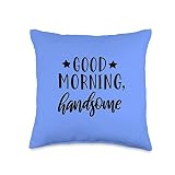 Good Morning Handsome Cute Husband To Be Sleep Throw Pillow