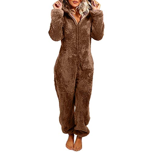 Generisch Onesie da donna autunno inverno elegante tuta intera in