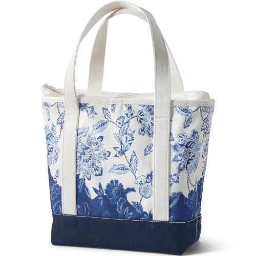 Image of Lands' End Zip Top Canvas Tote Bag
