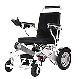 Super Heavy Duty Electric Wheelchair by KWK/ 28st User Weight Capacity/Lithium Batteries/ONLY 26.50KG / VAT Relief Price/Extra Large SEAT (Silver XL)
