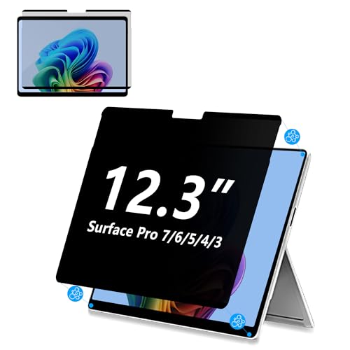 Protector de pantalla antiespía y magnético de 12.3 pulgadas para Surface Pro 7 y 6