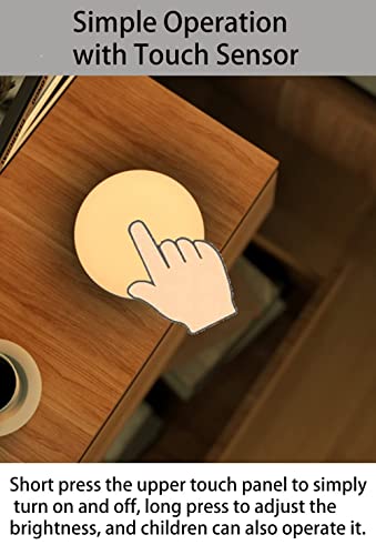 image for Biutee Night Light, Touch Lamp Bedside, Wireless Rechargeable LED Cont