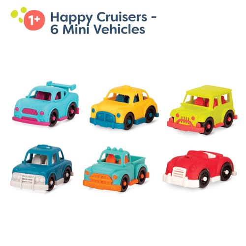 B. Toys BX2265Z Happy Cruisers- Mini Vehicles – Sports, Police, Pickup, Roadster, Taxi, 4X4 – Classic Toys thumb #1
