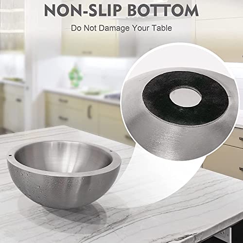 Dip Chiller Bowl - Large 30Oz - Durable Stainless Steel - Ice Cold & Boiling Hot - Ice Chilled Serving Cooler Set For Beverages, Party, Bar, Salsa, Salad, Food (30Oz, Stainless Steel 10-Pack) #TOP6