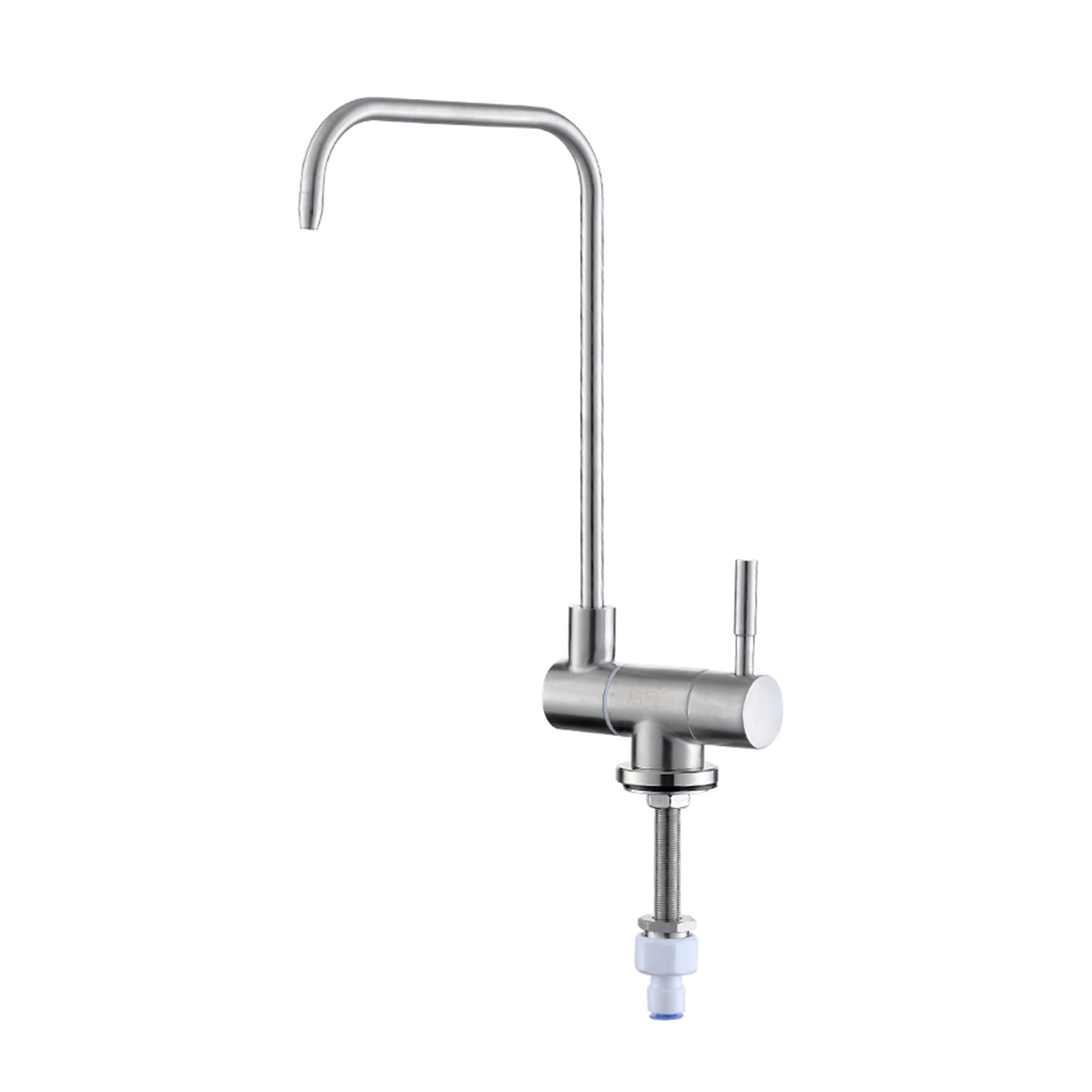 Küchenarmatur, klappbarer Wasserhahn, 360-Grad-Einhebel-Trinkwasserhahn, Spültischmischer, ideal für die Fenstermontage, gebürstetes B Star of Light