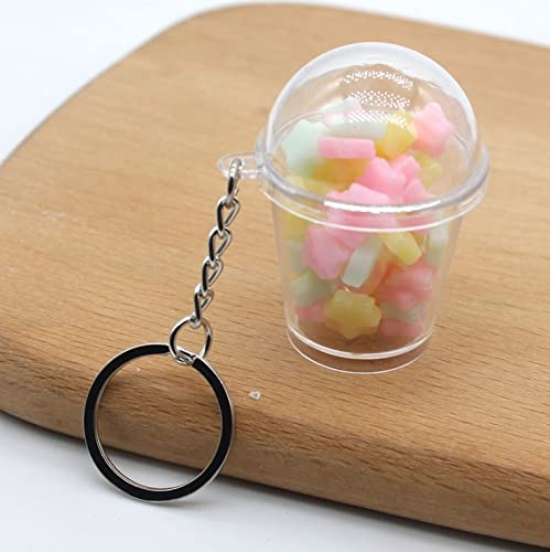 (SFB01) Snack Colorful Candy Cup Keychain Custom Anime Keychain | Food Keychain (SFB01) Snack Colorful Candy Cup Keychain Custom Anime Keychain | Food Keychain