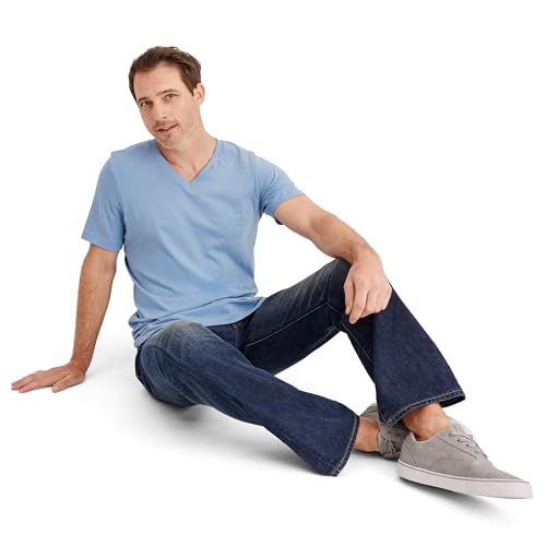 Image of Jockey Classic V-Neck Undershirt- 3 Pack - 100% Cotton T-Shirts for Men, Fresh Coast /Shower /Cactus Pine, L
