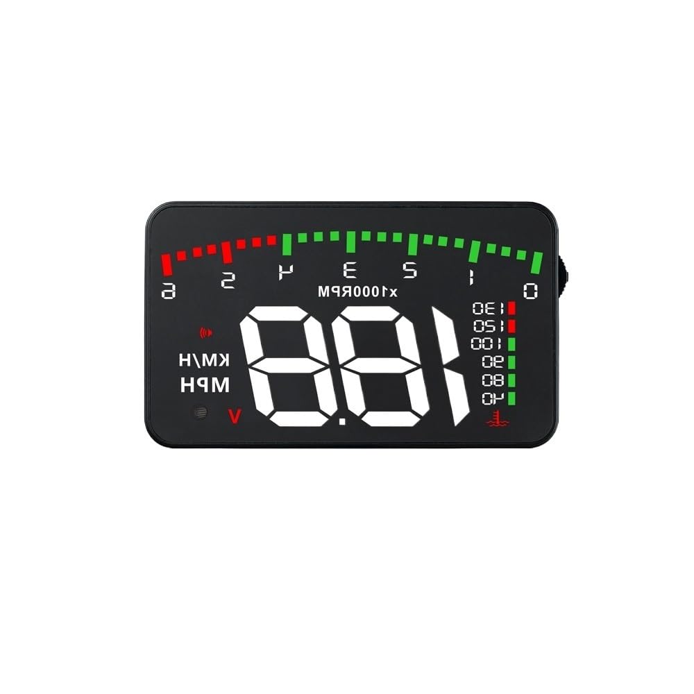Head Up Display Pantalla HUD for automóvil Advertencia de Exceso Velocidad Proyector Parabrisas GPS(P2-3.5 Inch GPS)