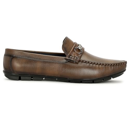 Image of TROTUS Men's Loafer for Men | Stylish & Comfortable with Soft Cushioned Insole | Hand-Stitched Design for Trendy