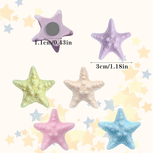 20 Piezas Imanes Estrella de Mar para Refrigerador miniatura 3