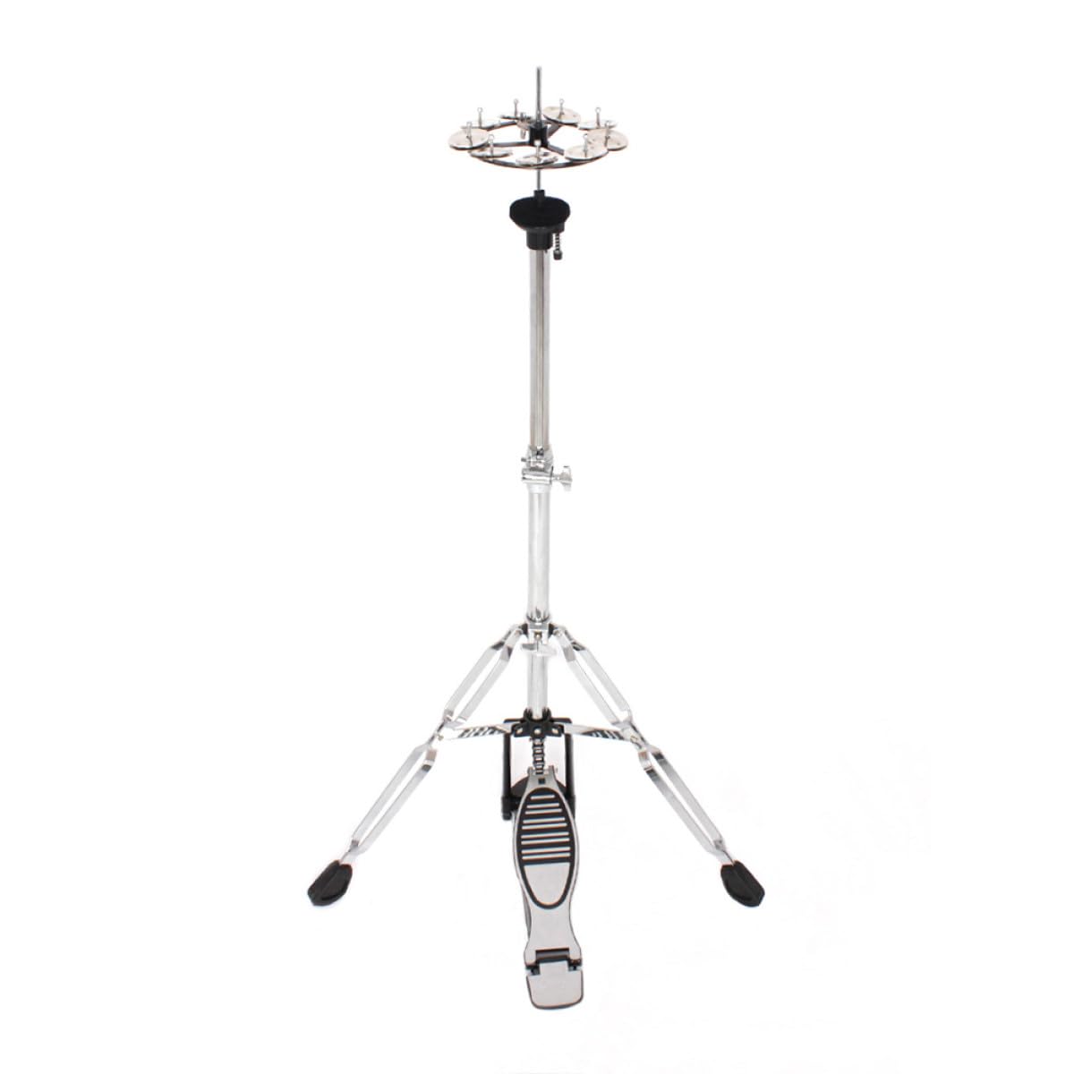 Veemoon Cloche de Charleston en Cuivre Argenté Pratique et Robuste, Accessoire Compact pour Cymbale de Batterie, pour Batteurs Débutants et Professionnels