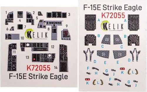 F-15e strike Eagle décalcomanies 3D Kelik K72055 pour un cockpit Reskit parfait