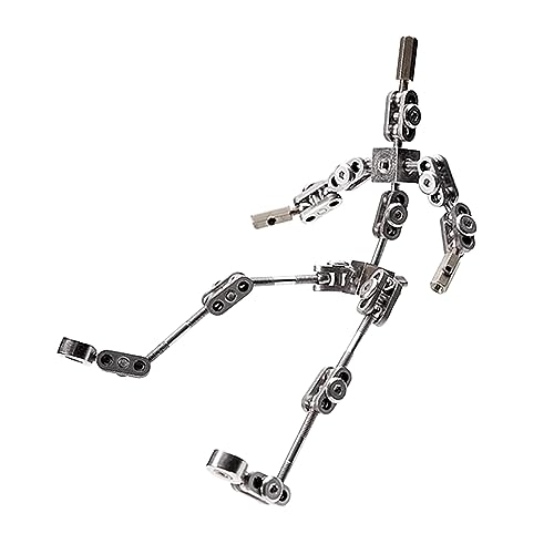 Metal Puppet Puppet for Character Design Creation, DIY Stop Motion Animation Character Skeleton kit,14CM-18CM 1:8 Proportional Adult Skeleton Kit,18cm