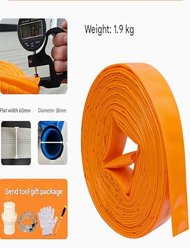 Tubo flessibile per pompa di scarico piatto in PVC agricolo per trasferimento dell'acqua, filtro per piscina, stagno drenante e irrigazione da giardino