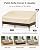Vailge Heavy Duty Patio Sofa Cover, 100% Waterproof 3-Seater Outdoor Sofa Cover,Lawn Patio Furniture Covers with Air Vent and Handle,79" Wx 37" Dx 35" H,Beige&Brown