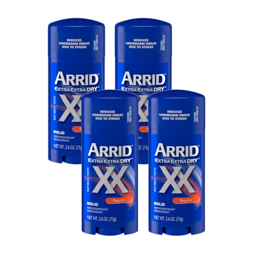 Arrid XX Extra Extra Dry Desodorante Antitranspirante Sólido, Regular, 2.6 oz, Pack de 4 miniatura 1
