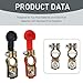 Tippwoo Cables Terminal Connectors Kit, Cables Terminal Connectors, with 2 PCS Washers, Positive Terminal Connector, for Marine Car Boat RV Cables Accessories (Multicolored)