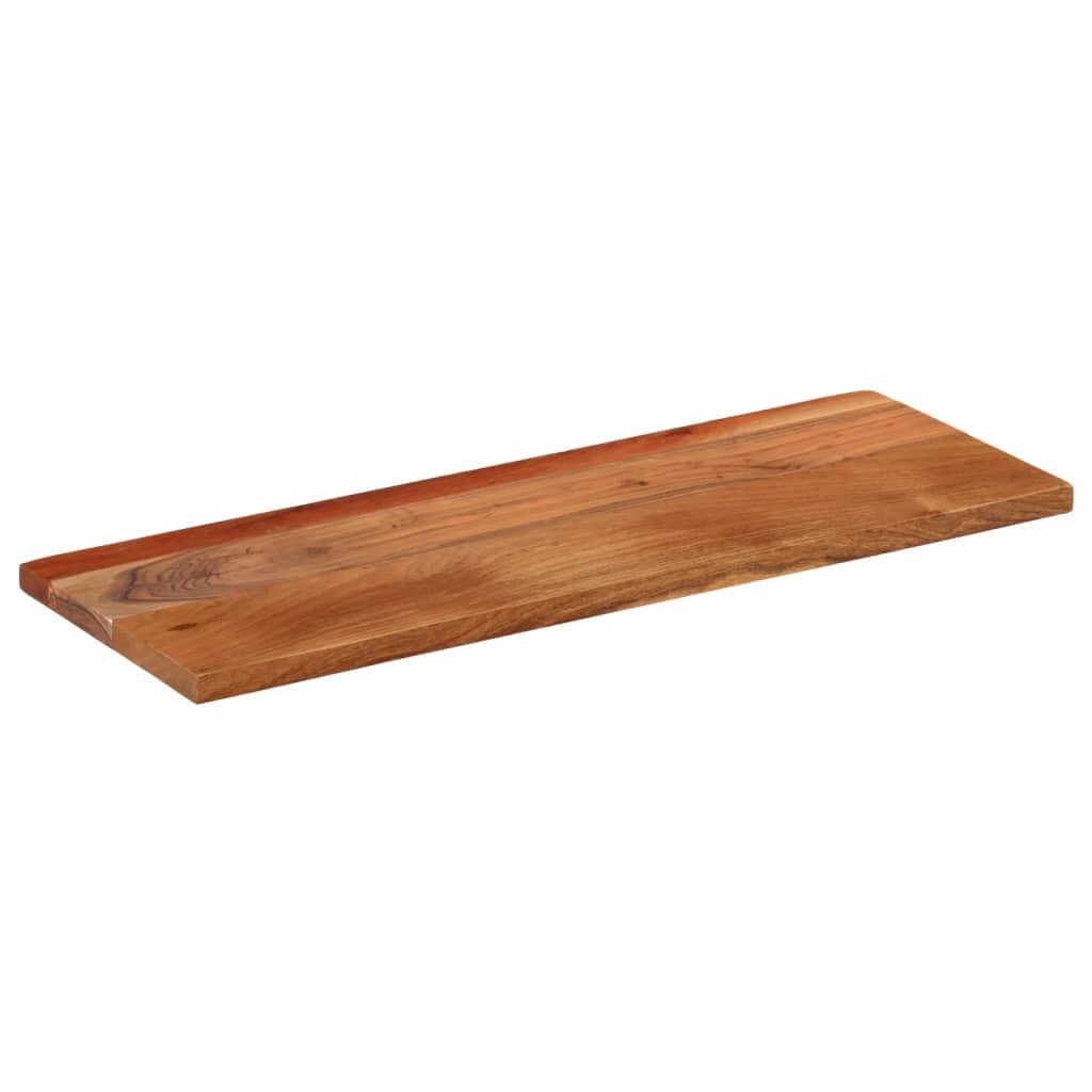 vidaXL Tischplatte, Holzplatte Rechteckig, Massivholzplatte für Bartisch Beistelltisch Esstisch, Ersatztischplatte, 90x40x2,5cm Akazienholz