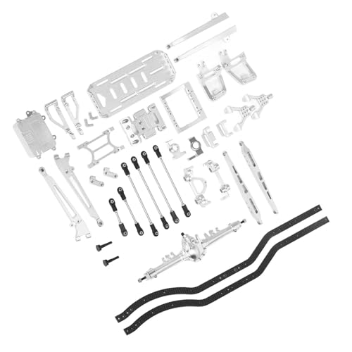 Châssis en métal pour SCX10 crawler RC 2 roues motrices couleur argent - 7