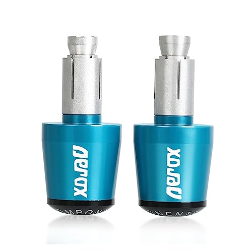 XNASU Einzigartig Für Yamaha AEROX155 AEROX 155 2017-2021 7/8''22mm Motorrad Roller Griff Bar Ends Lenker Griffe End Kappe Stecker (Farbe : Sky Blue and Black, Size : Normal)