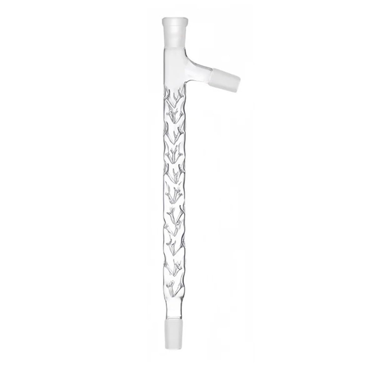 Columna de 100-600 mm, junta 19/24/29 * 3, tubo de destilación con tapón de ramificación, tubo de fraccionamiento espinoso(300mm24X24X24mm)