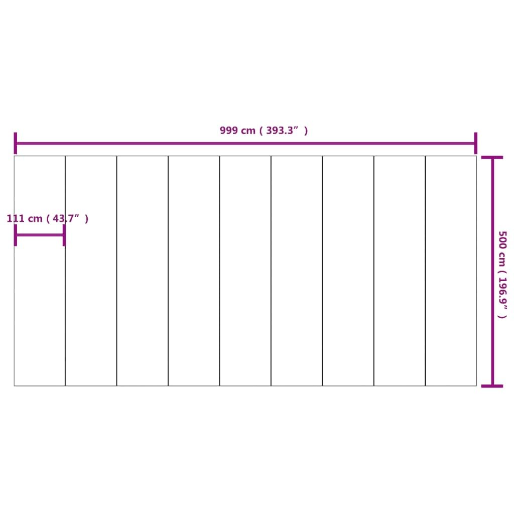 Home Items, Pool-Bodentuch, hellgrau, 999 x 500 cm, Polyester-Geotextil, Anzugmöbel