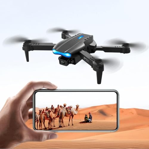 Drone -E99 FPV com câmeras 4K Dual HD, versão atualizada, quadricóptero RC para adultos e crianças,