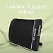 URBAN SOMBRERO Trickonometry Lumbar Support Extra Firm Pillow: Ergonomic Back Support Cushion for Office Chair and Car Lower Back Pain and Posture Improvement (Black)