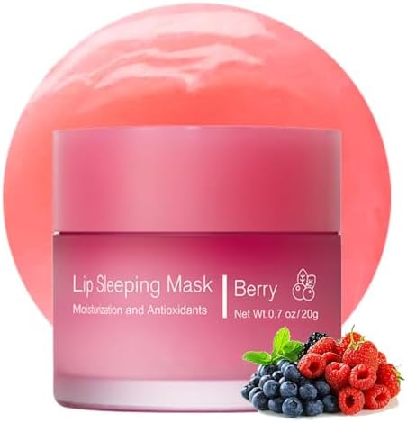 Hydrating Sleeping Lip Mask for Intense Overnight Moisture. (1, Berry)