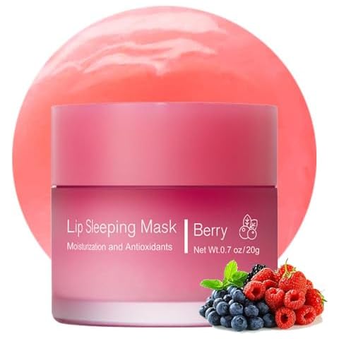 Hydrating Sleeping Lip Mask for Intense Overnight Moisture. (1, Berry) Cover