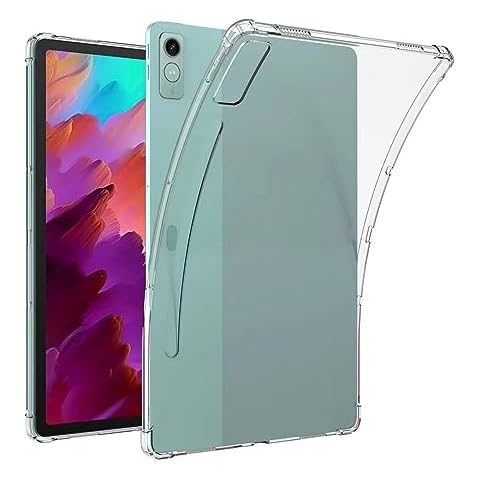 DWaybox Case for Lenovo Tab P12 12.7 inch TB370FU/Lenovo Tab P12 Pro (2nd Gen) 12.7", Shockproof Impact Resistant Flexible Cover, Anti-Scratch Transparent Clear TPU Protective Shell -Clear Cover