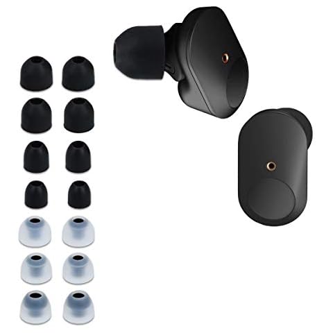 kwmobile 14x Replacement Ear Tips Compatible with Sony WF-1000XM3 / WF-1000XM4 - Set of Silicone Eartips for Earbuds Headphones Cover