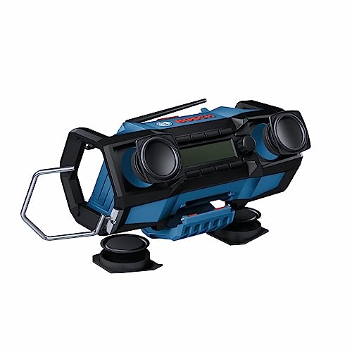 Image of BOSCH GPB18V-2CN 18V Cordless Jobsite Radio with Bluetooth 5.0 - Portable, Durable, Enhanced Bass, USB Charging, AUX Input (Battery Not Included)