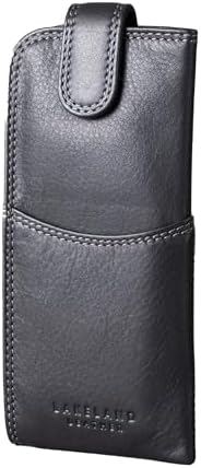 Lakeland Leather Real Leather Glasses Case, Black, 17cm