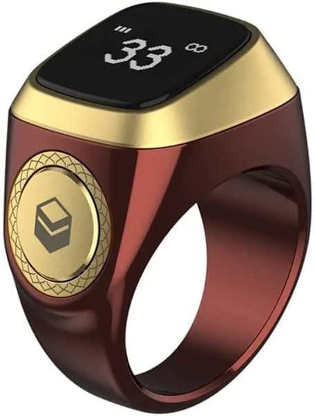 Alokrupswam Smart Digital Tasbih Finger Ring with App Control – Rotating LED Screen, Adjustable Size Worship Ring for Zikr, Dhikr, Meditation & Daily Islamic Prayers Rechargeable Counter-image-24