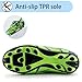 Imagen de Zapatillas de Fútbol 31EU Zapatos de Fútbol Niños Césped Artificial Botas de Fútbol Antideslizantes Entrenamiento Exteriores Verde