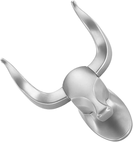 Miniatura 3 de VILLCASE Ganchos para colgar llaves de bata para ropa del hogar, gancho de puerta rústico decorativo, estilo bolsa, cabeza montada, llave de animal,