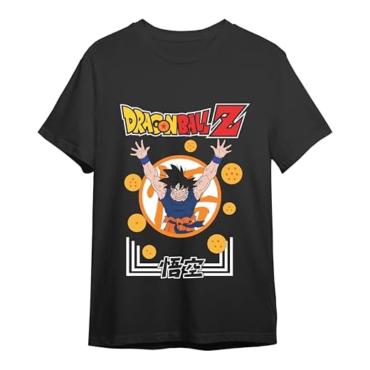 Comic Studio Goku Dragon Ball Z Camiseta | Artículo Licenciado Oficial | Unisex | Negro | L T-Shirt