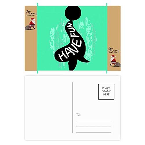 Cartes de remerciement silhouette d'animal pour messages après anniversaire